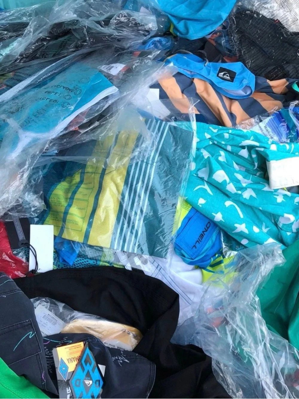 Wholesale lot  of 20 Mixed Men's and Boy’s Swim Trunks & Board Shorts -